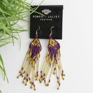 SALE! NEW ROMEO & JULIET COUTURE BEADED EARRINGS
